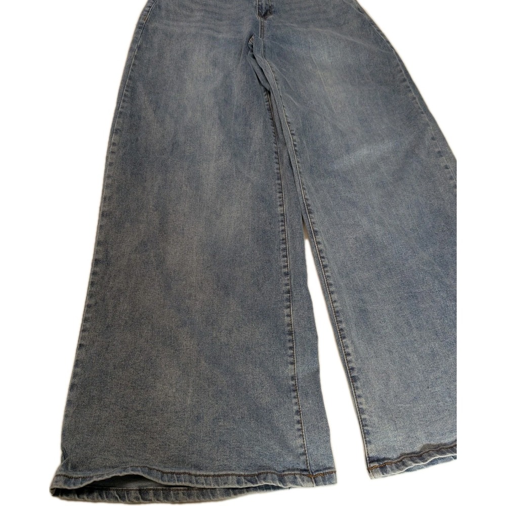 FIRE & RAIN Wide Leg Jeans Womens Size 9 Denim High Rise Stretch Medium Wash - Picture 15 of 15